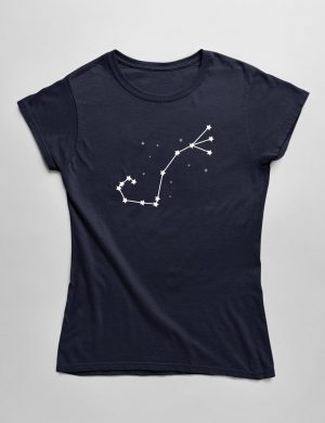 Womens Fashion fit T-Shirt Scorpio Constellation Front Navy