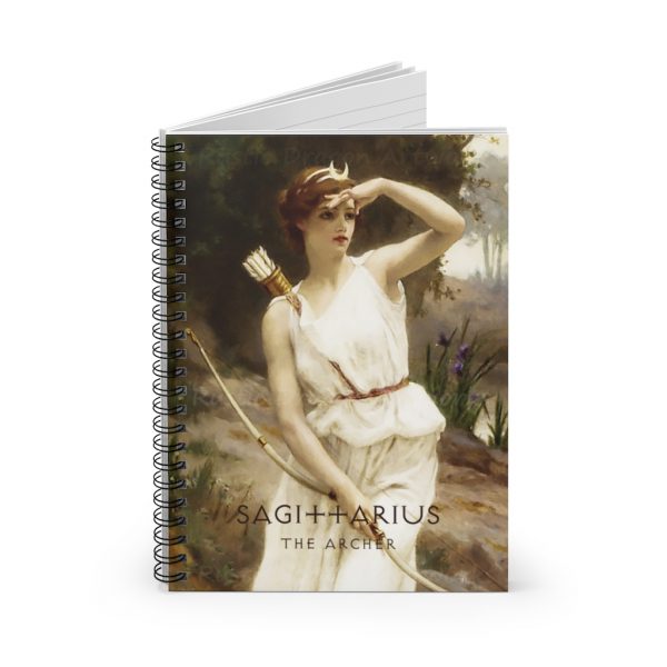 Sagittarius Star Sign Painting Spiral Lined Notebook and Journal