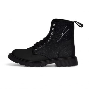 Women's Taurus Star Sign Constellation Boot Black Sole Left Outside View