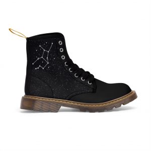 Women's Virgo Star Sign Constellation Boot Brown Sole Outside Right View