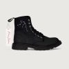 Women's Aquarius Star Sign Constellation Boot Black Sole Right Outside View