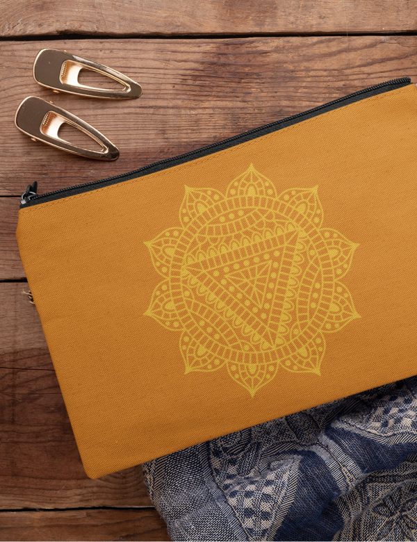 Solar Plexis Chakra Tarot Card Pouch, Cosmetic Bag, Pencil Case, Multi Function Zipper Bag