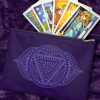 Third Eye Chakra Tarot Card Pouch, Cosmetic Bag, Pencil Case, Multi Function Zipper Bag