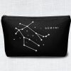 Gemini T-bottom Accessory Pouch or Bag by Miss Zodiac Front