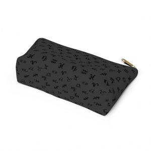 Astrology T Bottom Cosmetic Pouch Charcoal bottom