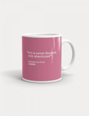 Aries Famous Quote Coffee or Tea Mug front