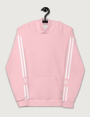 Astrology Capricorn Star Sign Striped Retro Trainer Hoodie Sweater Pink front