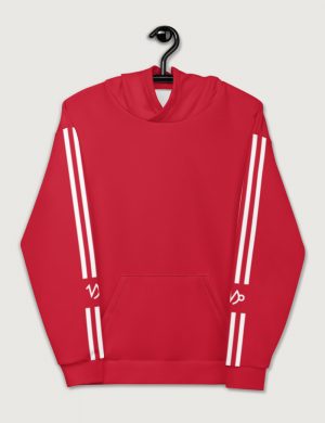 Astrology Capricorn Star Sign Striped Retro Trainer Hoodie Sweater Red Front