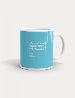 Libra Star Sign Famous Quote Coffee or Tea Mug front