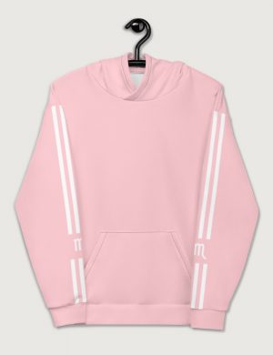 Astrology Scorpio Star Sign Striped Retro Trainer Hoodie Sweater Pink Front