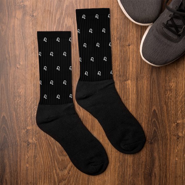 Miss Zodiac Leo Symbol Printed Sports Socks